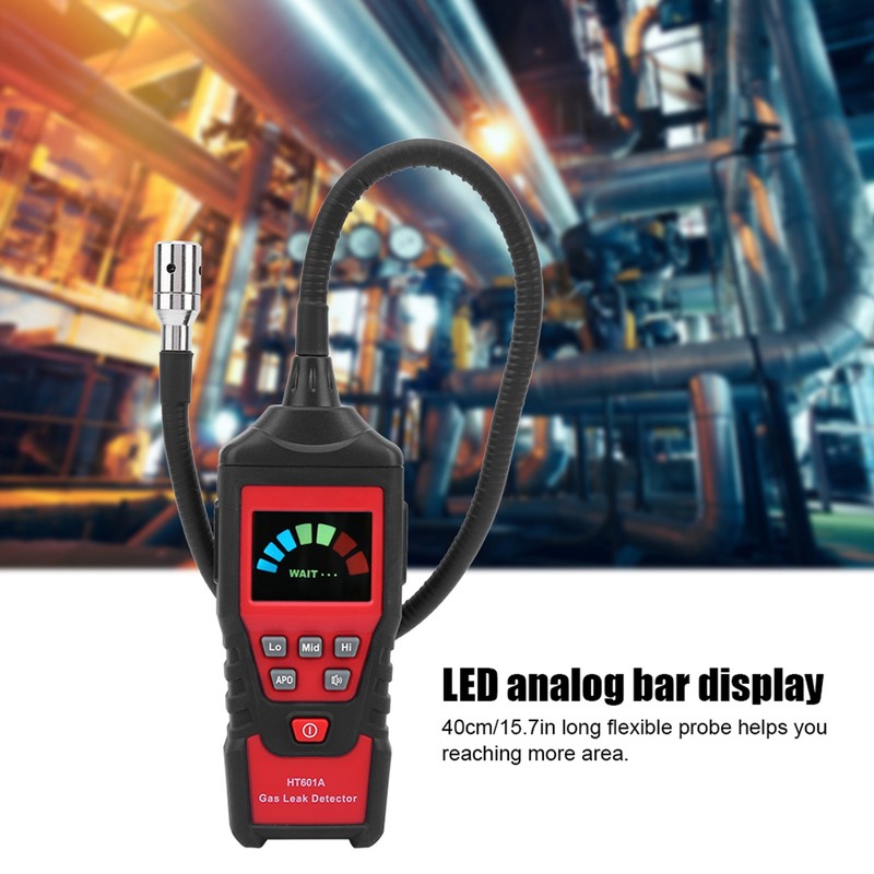 HT601A Portable LED Combustible Flammable Gas Detector Gas Leakage Tester