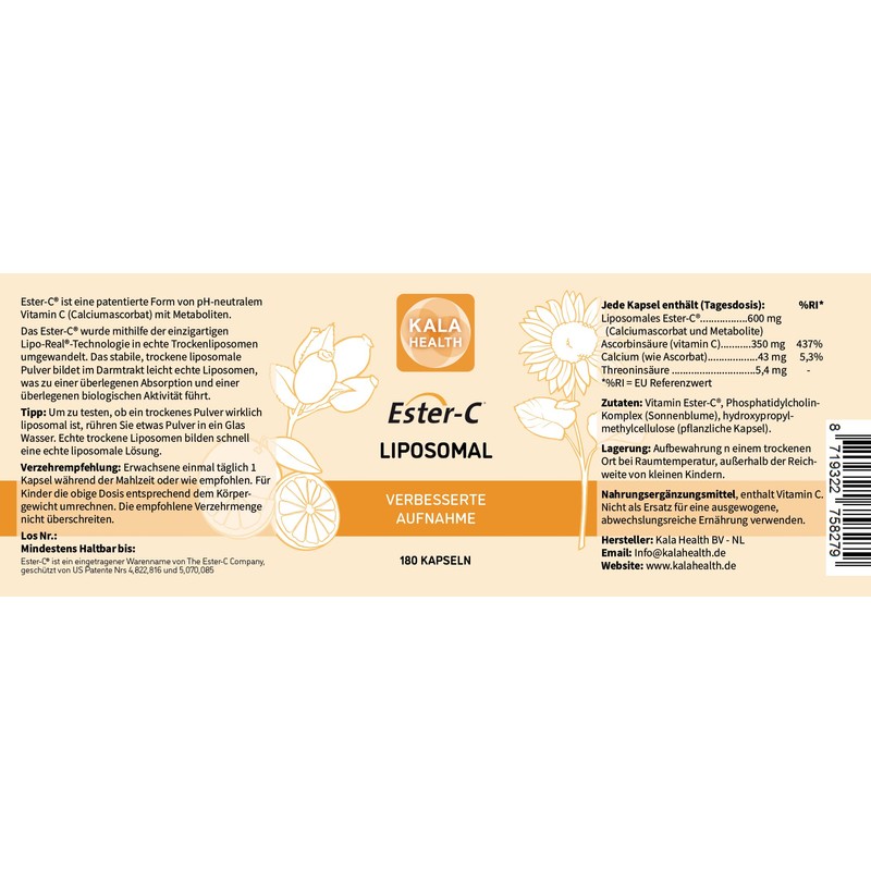Kala Health Liposomal Ester C - The First Ester C