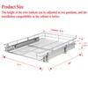 DINDON Pull Out Cabinet Organizer (11"W x 18"D), Pull Out