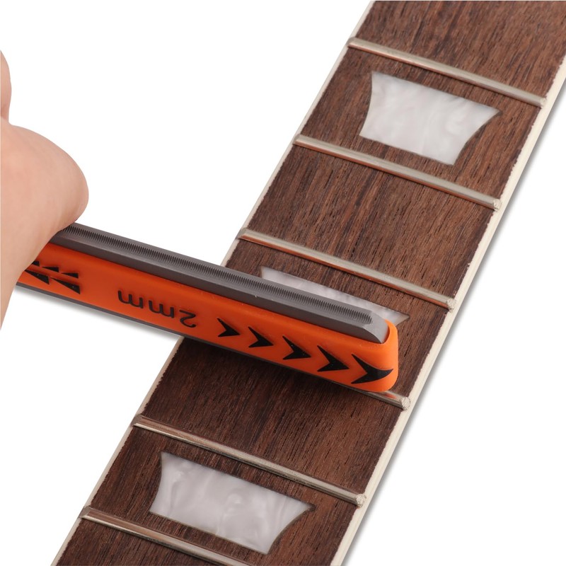 Metallor Guitar Fret Crowning Files Dual Sized Compact Fret Dressing