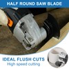 3 Pcs 88mm Oscillating Saw Blades, High Carbon Steel Half-Round