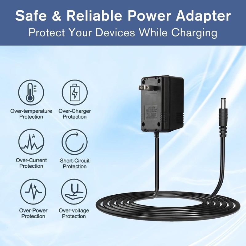 12V AC Powe Adapter Transformer for Model: K12-700, Input: 120VAC