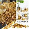 TOAOB 12000pcs Gold Tone Table Scatter Crystals Acrylic Diamonds Rhinestones