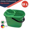Abbey Plastic Mop Bucket with Wringer 12 Litre – Floor