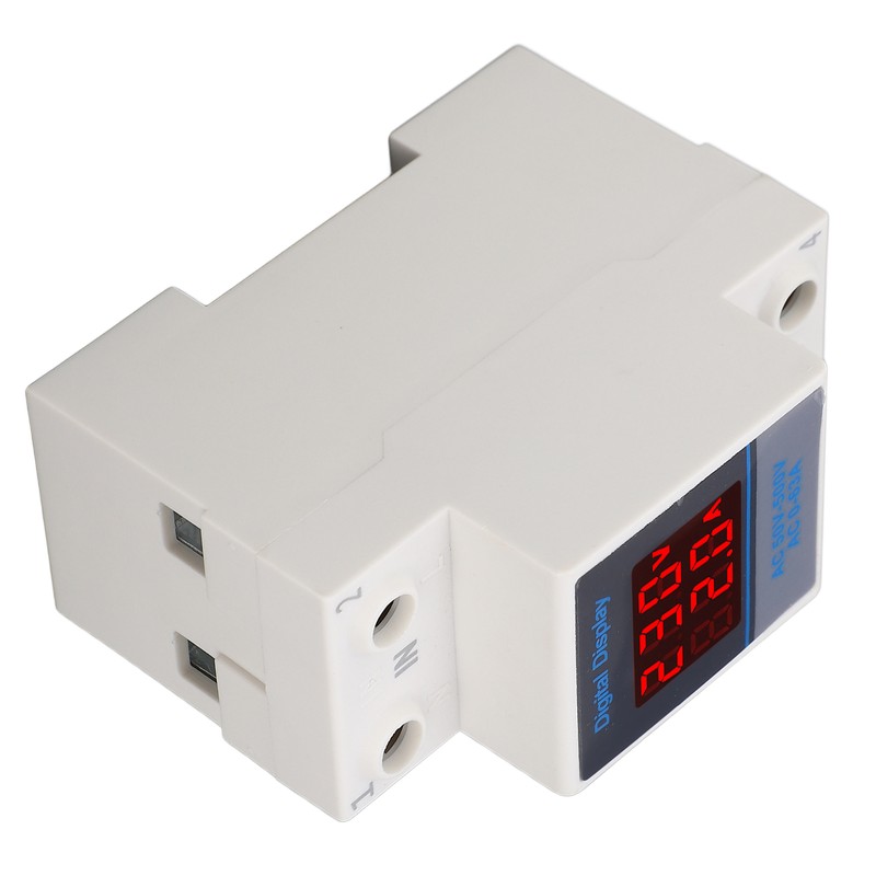Voltage Current Meter Din Rail Double Display Display Monitor Single