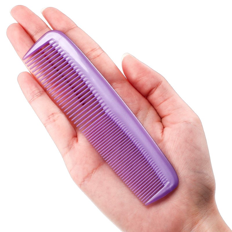 Leinuosen 12 Pieces Hair Combs Set Pocket Plastic Fine Tooth