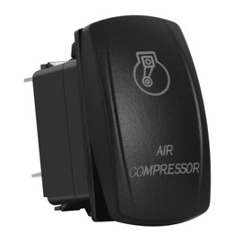 BACAUTOPARTS Blue Led Air Compressor Rocker Switch with Jumper Wires 5Pin ON Off SPST Toggle Switch for ARB Automotive Jeep Off Road Vehicle SUV Pickup 12V/20A 24V/10A