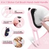 Cat Brush for Shedding, 4 in 1 Cat Steam Brush,