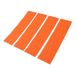 Keenso 4Pcs Surfboard Traction Pad, Anti Slip Design Enhanced Safety Premium Secure Attachment for Skimboards Kayak (Orange)