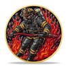 Fireline Guardian Firefighter Challenge Coin – Courage and Valor Memorial