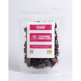 Bioura Organic Ceylon Hibiscus Flowers Tea, 50g, Rich Aroma, Unique Flavour, Bio Organic Goodness