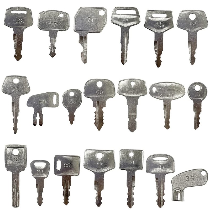 58 Pcs Heavy Equipment Construction Ignition Key Sets Compatible with