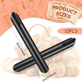 Crumbers for Servers, Table Crumb Sweepers Bread Cleaner Stainless Steel Table Crumbers for Tablecloth in Restaurants and Homes, Servers, Waiters, Waitresses Tool Accessories(Black,10)