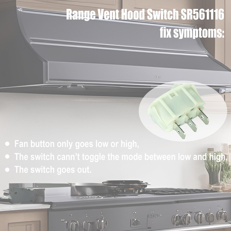 DTAIR SR561116 Range Hood Switch Replacement for BROAN Nutone Range