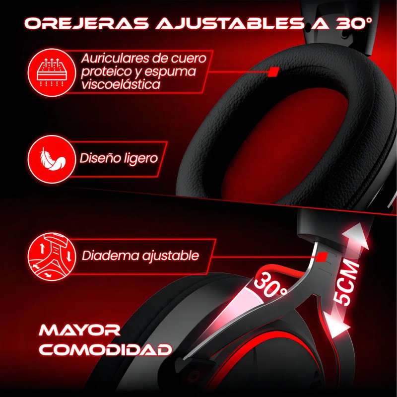Audífonos Gamer Para Inalámbricos Diademas con Micrófono De Cancelación De