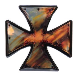 Tankpad 3D Iron Cross Motorcycle Car Sticker Rusty Look Sticker 910050VA