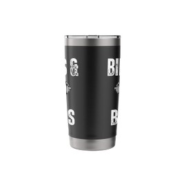 Bibles and Biceps barbell Christian Workout dumbbell fitness Stainless Steel Insulated Tumbler