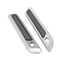 XLTOK Saddlebag Saddle Bag Hinge Latch Covers fits for Harley Davidson Road King Road Glide Street Glide Electra Glide Ultra Classic CVO Models 2014-2024(Silver and Black)