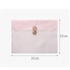 3 Pieces Scarf Storage Bag Beige Encrypted Matte Button Yarn