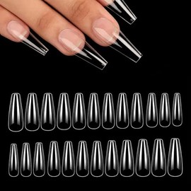 490 Pieces False Nail Tips, Nail Tips Set, Gel Full Cover Nail Tips