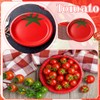 50 Pcs Disposable Tomato Shaped Paper Plates Party Decor, 8