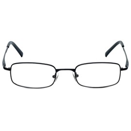 Calabria 753 XL Rectangle Reading Glasses +4.50 Black Men Women Metal Single Power Readers Adjustable Nose Pads