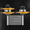 3 Edge T Joint Router Bit 1/4" Shank-Lock Miter Woodworking