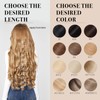 EnthayPow Clip in Hair Extensions Real Human Hair，Bleach Blonde and