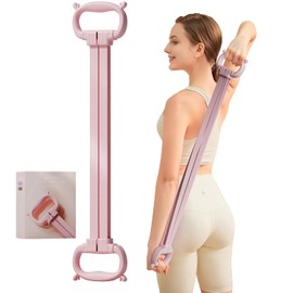 Adjustable Silicone 4 Tube Resistance Band (Pink)