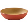 Cano Earth Color Antibacterial Round Plate S Red