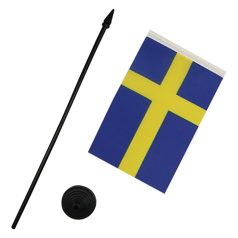 AZ FLAG Table Flag Sweden 15 x 10 cm Polyester