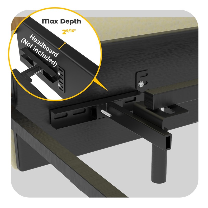 Headboard Brackets for Metal Bed Frame, Universal Adjustable Brackets for