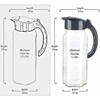 Pro Home Glass Jug with Removable Plastic Lid 1.5 Liter