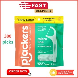 300 CT Plackers Micro Mint Dental Floss Tooth Picks Plastic Oral Teeth Flossers