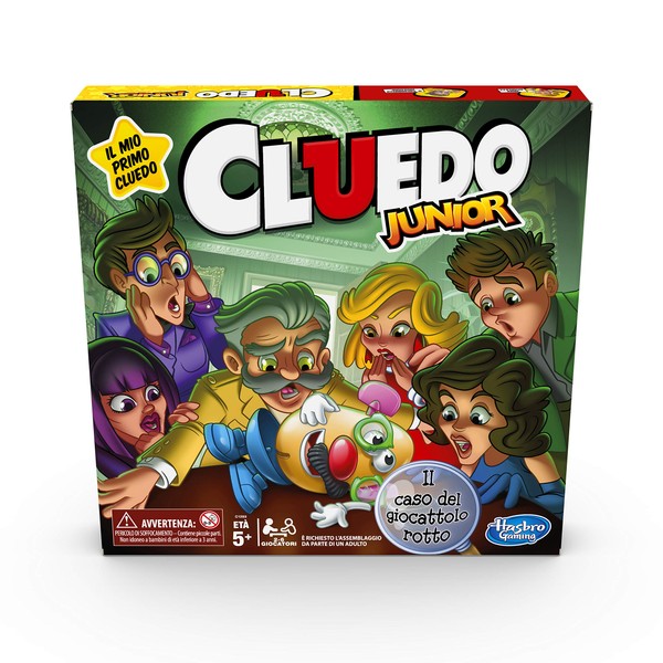 Cluedo Junior, The Broken Toy Case (Box Game, Hasbro Gaming, Italian Version)