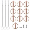 Swpeet 15Pcs 7/16 x 1-3/4" Spring-Loaded Lynch Pin Linch Pin