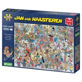 Jan van Haasteren At the Hairdressers Jigsaw Puzzle - Hilarious 1000 Piece Puzzle Featuring Signature Characters - Jumbo