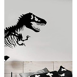 Tyrannosaurus Rex Trex T-Rex Dinosaur Bones Wall Decal Home Decor Room Bedroom Vinyl Sticker Boys Girls Baby Nursery Teen Playroom School Animals Zoo Cute Family Man Cave Movies Science Teacher Classroom Museum DIno