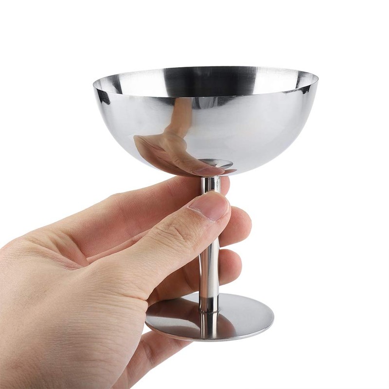 VIFERR Ice Cream Sundae Stainless Steel Dessert Cups Cocktail Cups