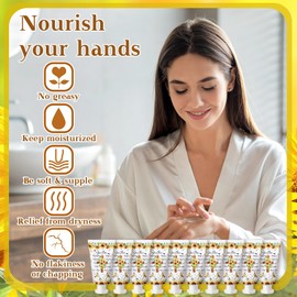 Heigble 50 Pack Christian Hand Lotion Bulk Gifts for Women Christmas Stocking Stuffers Gifts Bible Mini Travel Hand Lotion for Women Church Appreciation(Sunflower)