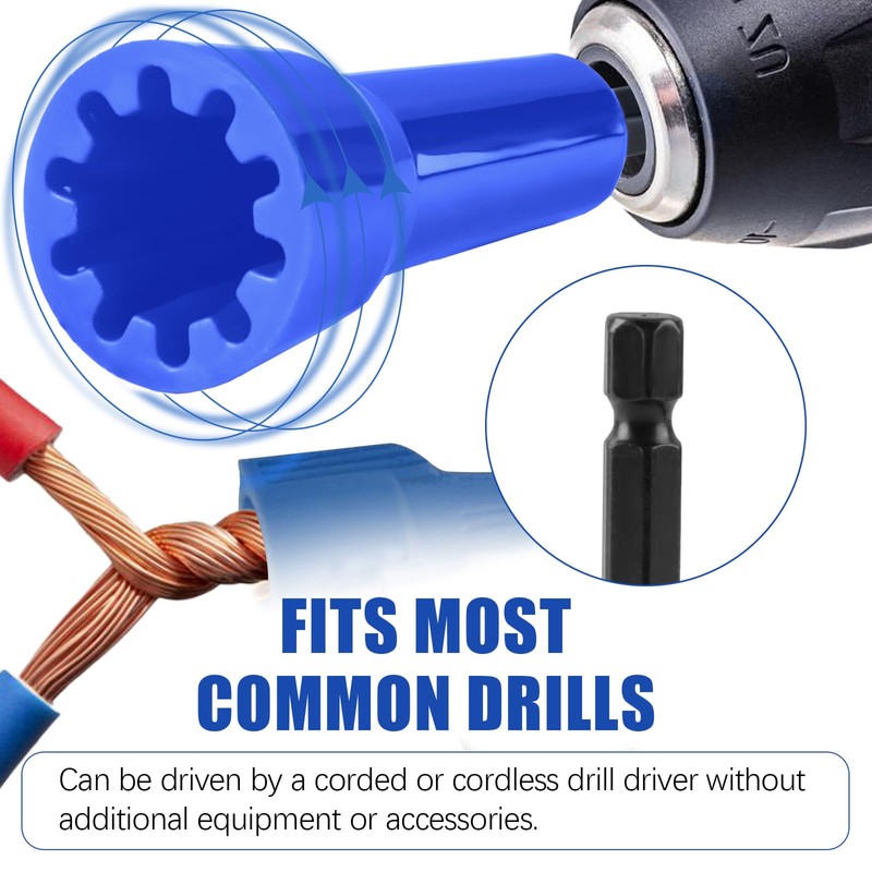 2Pcs Wire Twister Tool, Wire Twisting Spinner, Wire Nut Driver