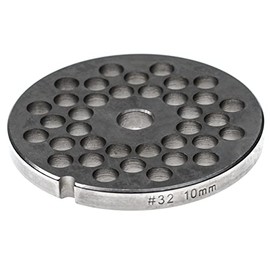 vhbw Hole Disc Size 32 for Mincer Hole Diameter 10 mm 13.4 mm Stainless Steel