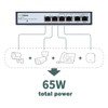FASTCABLING PoE Passthrough Switch 4 Port, VLAN, QoS, Expand Network