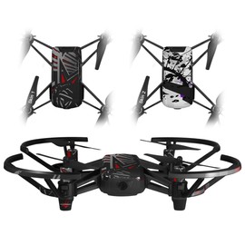Skin Decal Wrap 2 Pack for DJI Ryze Tello Drone Baja 0023 Red Drone NOT Included