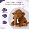 Warmies Plush Woolly Mammoth Microwavable Large, Weighted Heatable Plush Toy