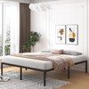ALDRICH 18 Inch Metal King Size Bed Frame - Black
