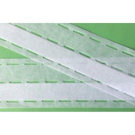 Großhandel für Schneiderbedarf 5 m Non-Woven Punching Tape Tape 10-30-30-10 for Iron-On White