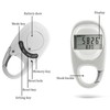 Gzvxuny Walking Pedometerwith Clip, Multifunctional Step Counter with Large LCD