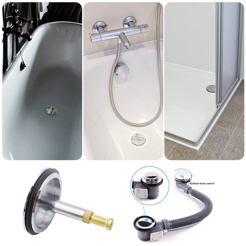 Bathtub Plug 43 mm Bathtub Universal Bath Plug Rustproof High