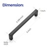 Ravinte 1 Pack Solid 5 Inch Kitchen Square Cabinet Handles